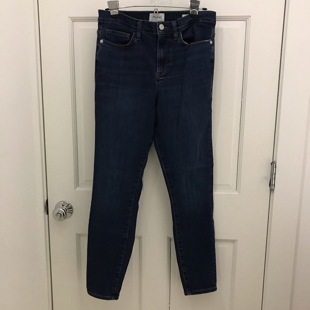 Frame Le High Skinny Dark Wash Jeans Size 29